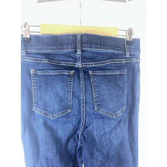 Spanx Jeans womens size Medium blue Flare Bootcut Pull On Stretch 29 x 35 - Picture 5 of 6